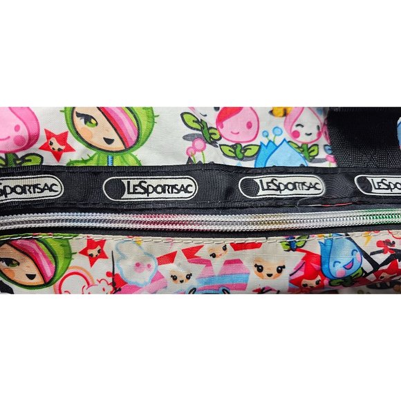 RARE XL Tokidoki LeSportsac Weekender Duffle Bag Purse 1st Edition 22" - Picture 8 of 13
